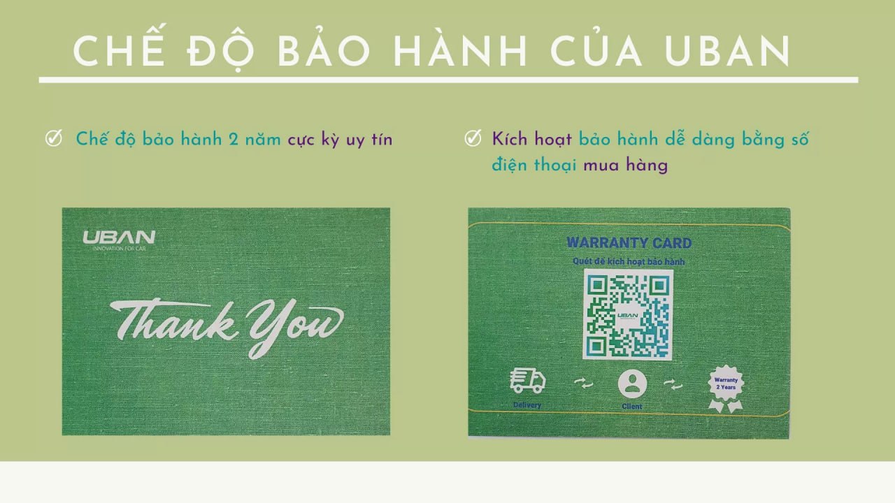 Thảm lót sàn UBAN với chế độ bảo hành 24 tháng