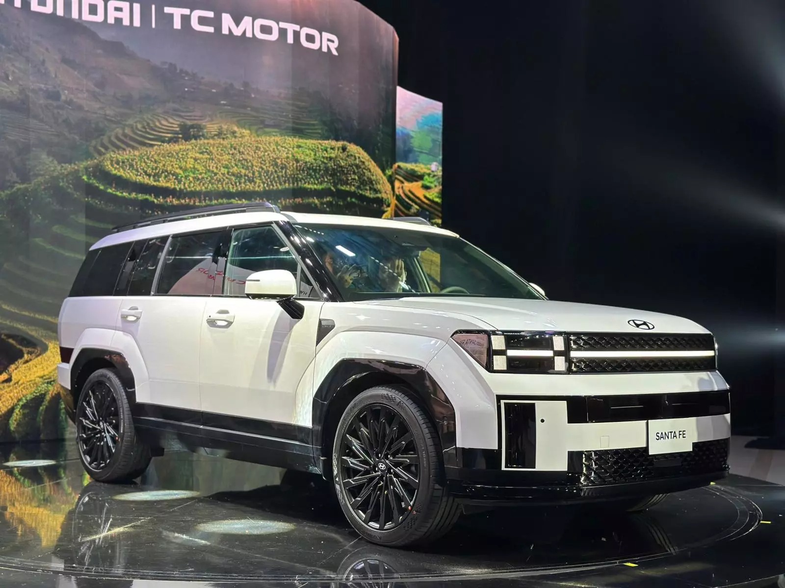 thảm lót sàn ô tô Huyndai Santafe